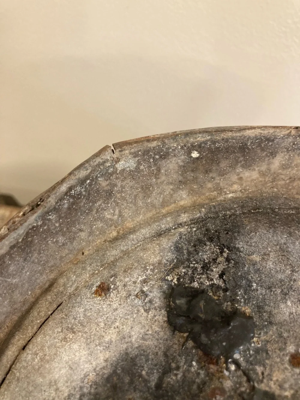 Vintage Galvanized Metal Coal Scuttle Bucket and Shovel Scoop Set Distressed